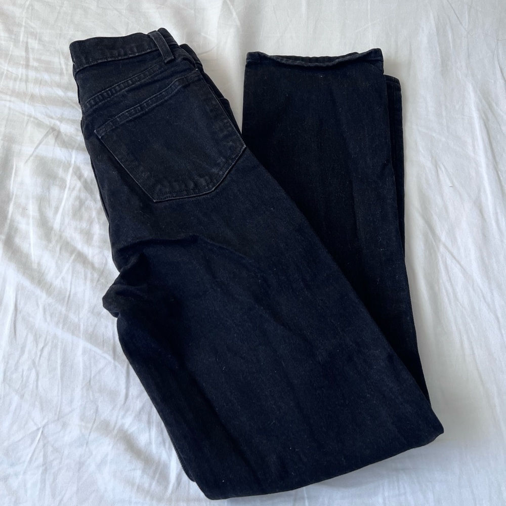 Abercrombie 90s straight ultra high rise Black Denim Jeans